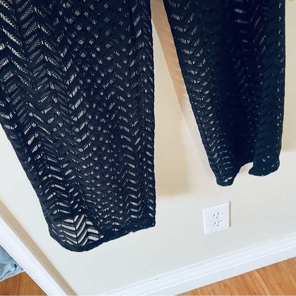 ๐๏ธ NWT Turks & Caicos Crochet Black Beach Cover-Up Pants โ Size M ๐ค๐ - Picture 4 of 12
